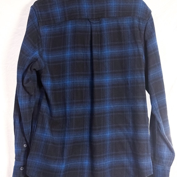 Orvis Blue and Black Plaid Shirt - Picture 2 of 2